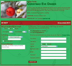 Christmas Potluck Sign-Up Template