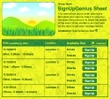 summer sign up sheet
