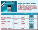 swimming sign up sheet