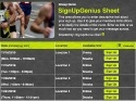 running marathon race sign up sheet