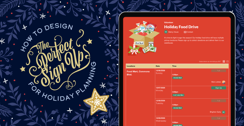 How to Design the Perfect Sign Up for Holiday Planning