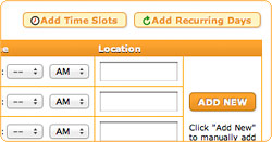 Time slot template schedule excel