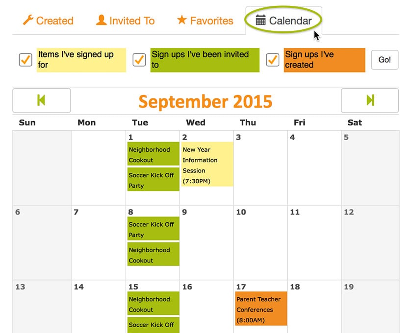 Online Sign Ups: SignUpGenius New Fall Features and Upgrades