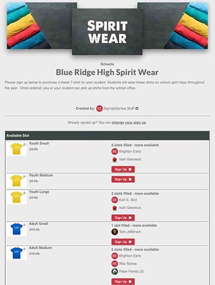 school spirit wear companies