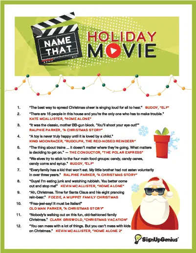 Holiday Movie Quotes